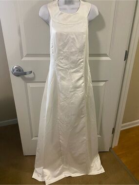 Frances Valentine NWT Kayla Oyster White Formal Maxi Dress